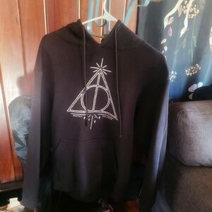 Black Graphic Hoodie